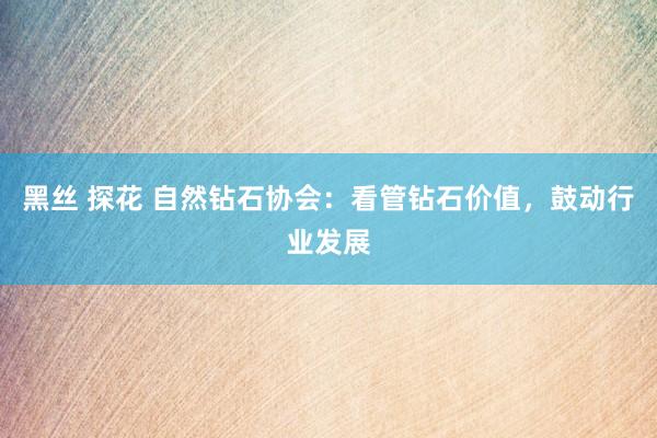 黑丝 探花 自然钻石协会：看管钻石价值，鼓动行业发展