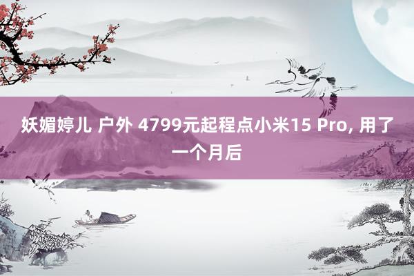 妖媚婷儿 户外 4799元起程点小米15 Pro， 用了一个月后