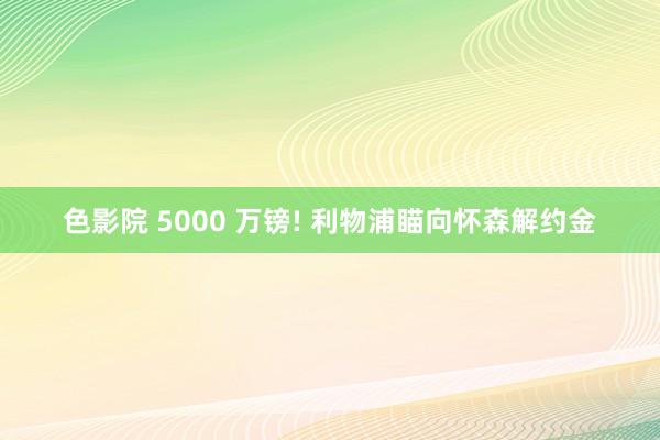 色影院 5000 万镑! 利物浦瞄向怀森解约金