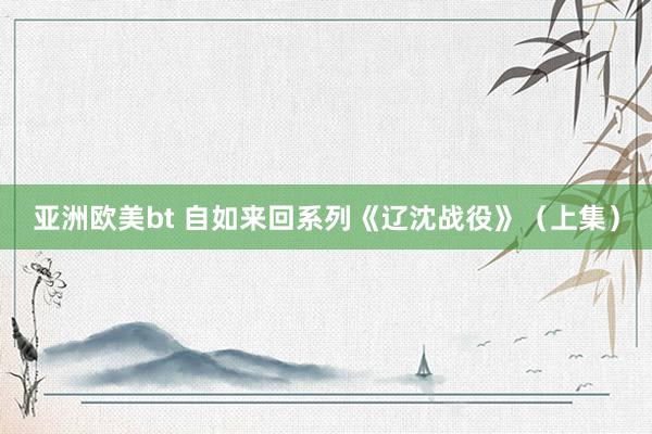 亚洲欧美bt 自如来回系列《辽沈战役》（上集）