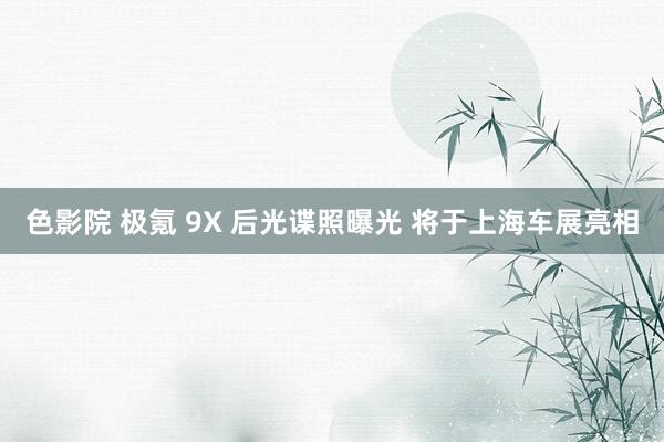 色影院 极氪 9X 后光谍照曝光 将于上海车展亮相